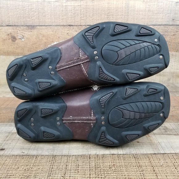 Skechers Brown Sneakers Leather Men Classic Shoes - Picture 7 of 8